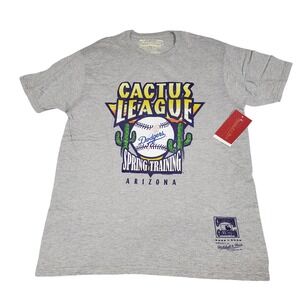 Mitchell & Ness LA Dodgers Cactus League Spring Training T-Shirt Mens Large Gray